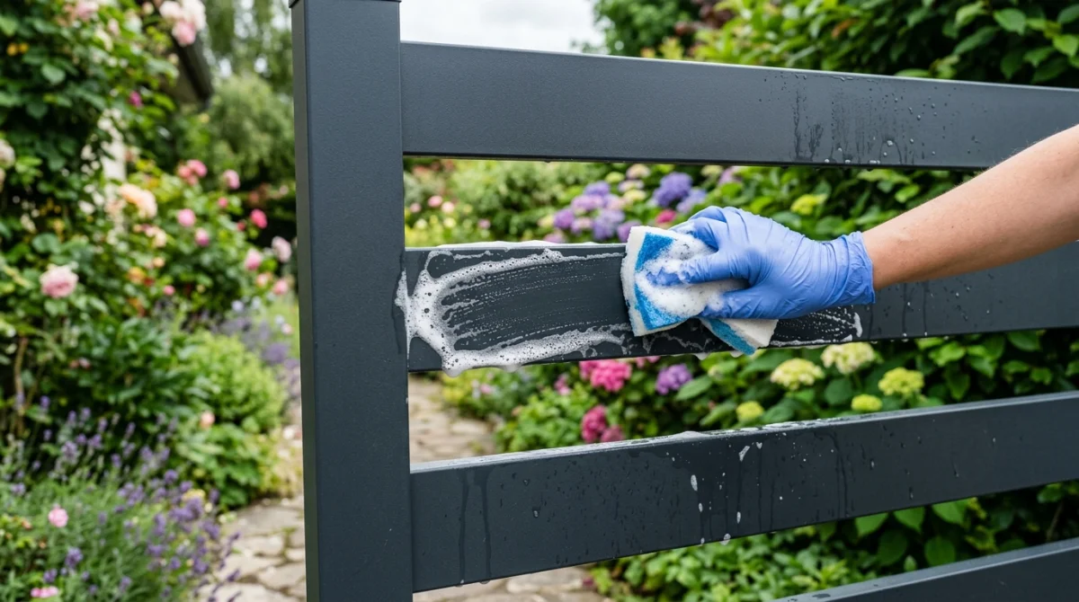 comment nettoyer un portail en alu gris anthracite