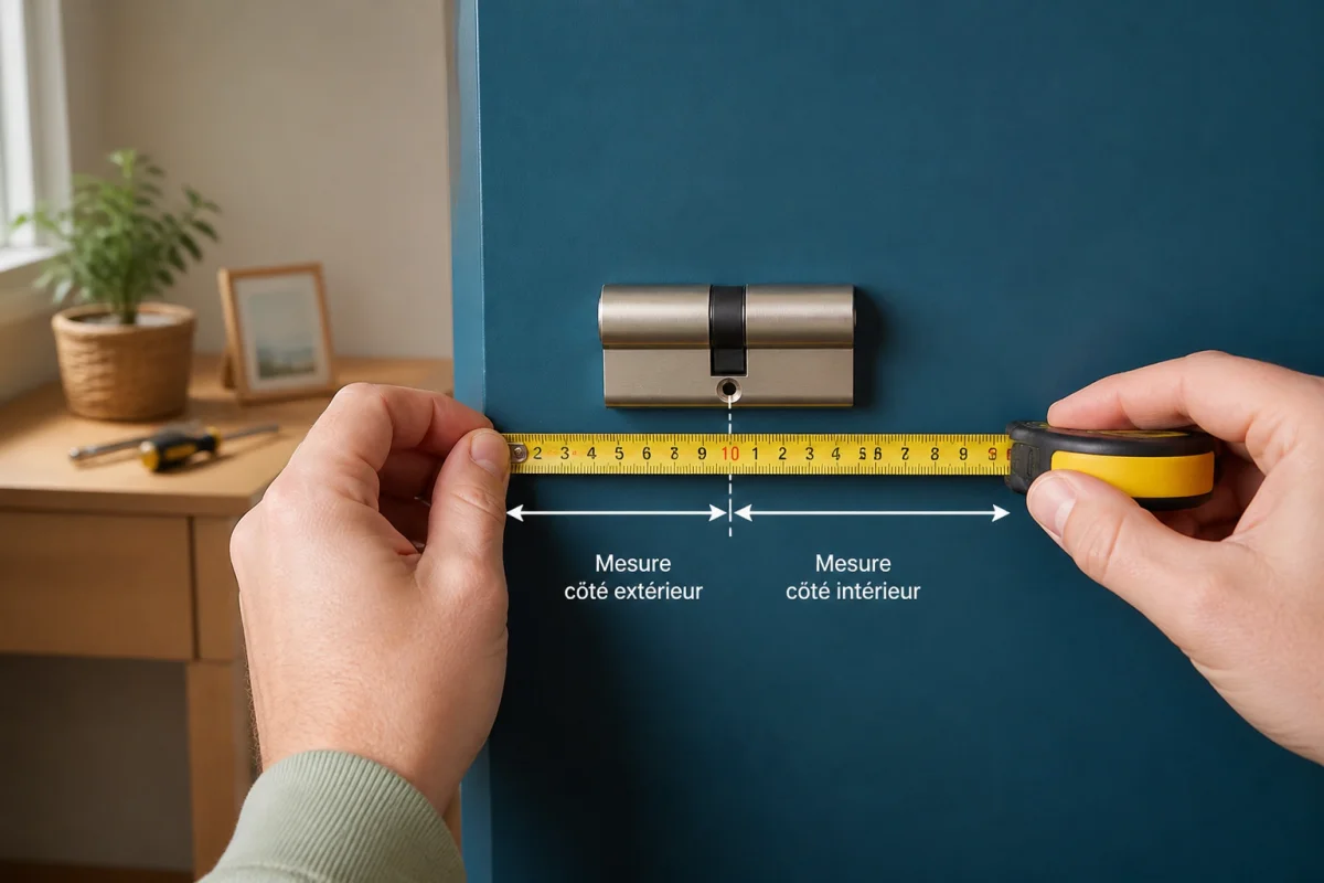 Comment mesurer un cylindre de porte facilement